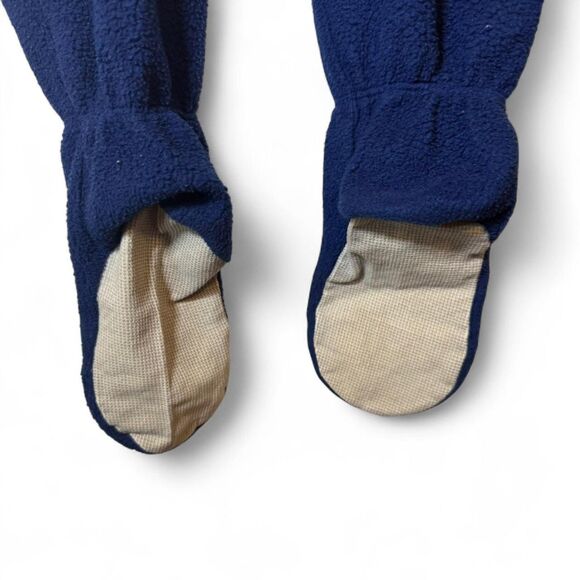 VTG Carter’s Blue Dinosaur Sleeper Pajamas Kids Size 4 - Picture 5 of 6